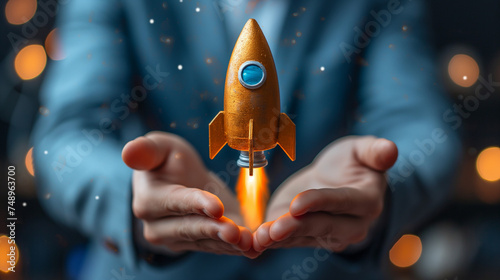 Ignition in der Handfläche: Ein symbolischer Raketenstart ins Unendliche