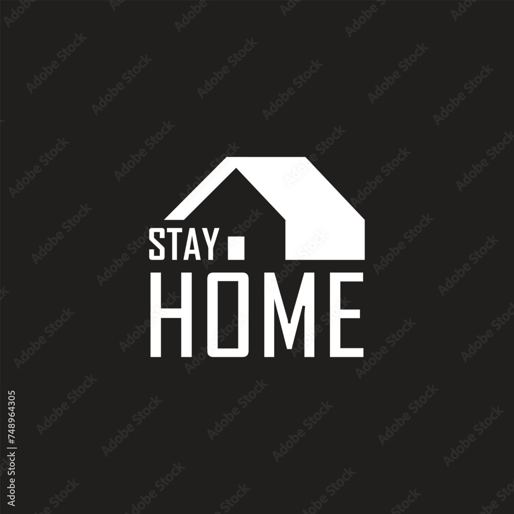 stay home and save lives poster design