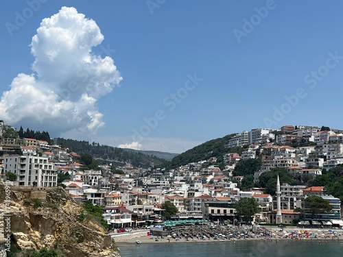 Montenegro Adriatic sea  view of Ulcinj town
