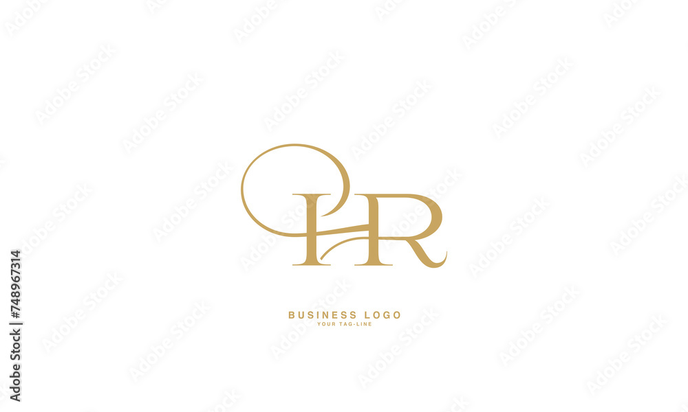HR, RH, H, R, Abstract Letters Logo mONOGRAM HR, RH, H, R, Abstract Letters Logo mONOGRAM
