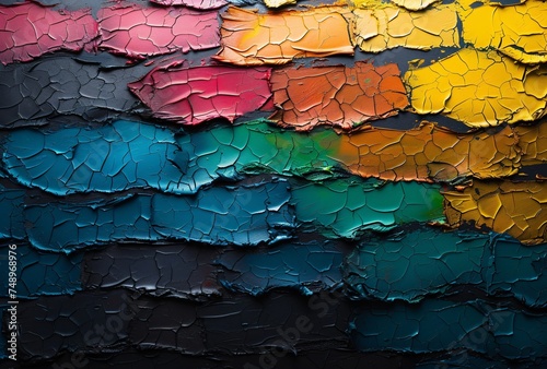 a close up of paint