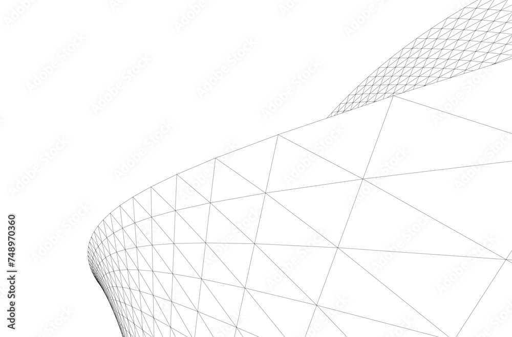 Architectural drawing. Geometric background Architectural drawing. Geometric background