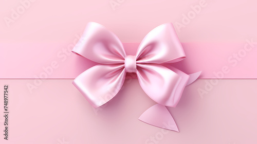 Ribbon on pastel background top view  gift ribbon