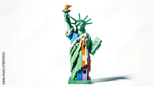 Statue of Liberty made from Blocks