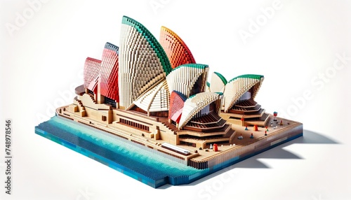 Sydney Opera House made from LEGO blocks