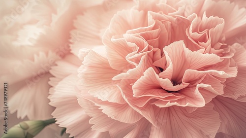 Close-up of pink carnation flower. Illustration for cover  card  postcard  interior design  banner  poster  brochure or presentation.