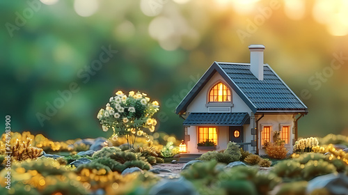 green home  house model