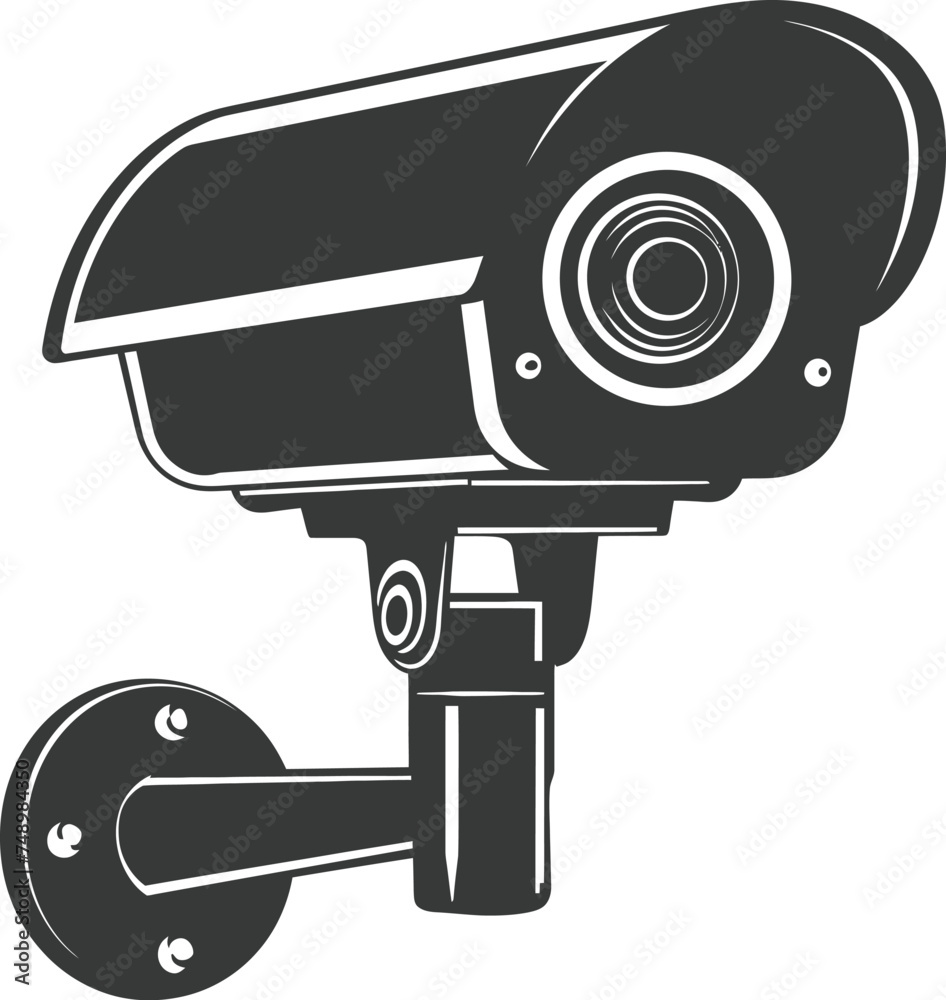 Silhouette cctv device black color only Silhouette cctv device black color only