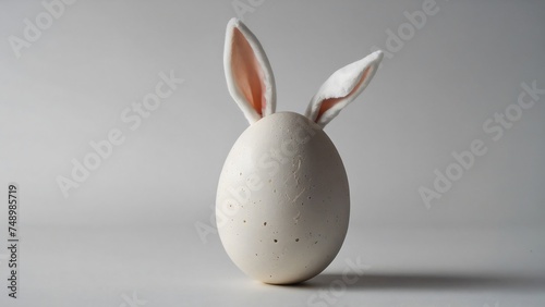 Easter egg with bunny ears 