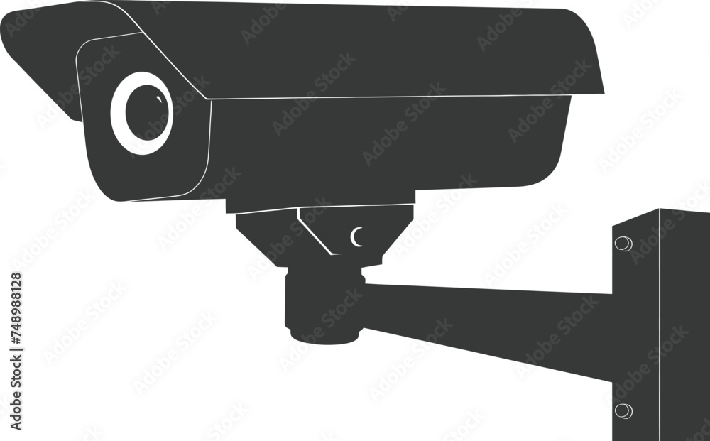 Silhouette cctv device black color only Silhouette cctv device black color only