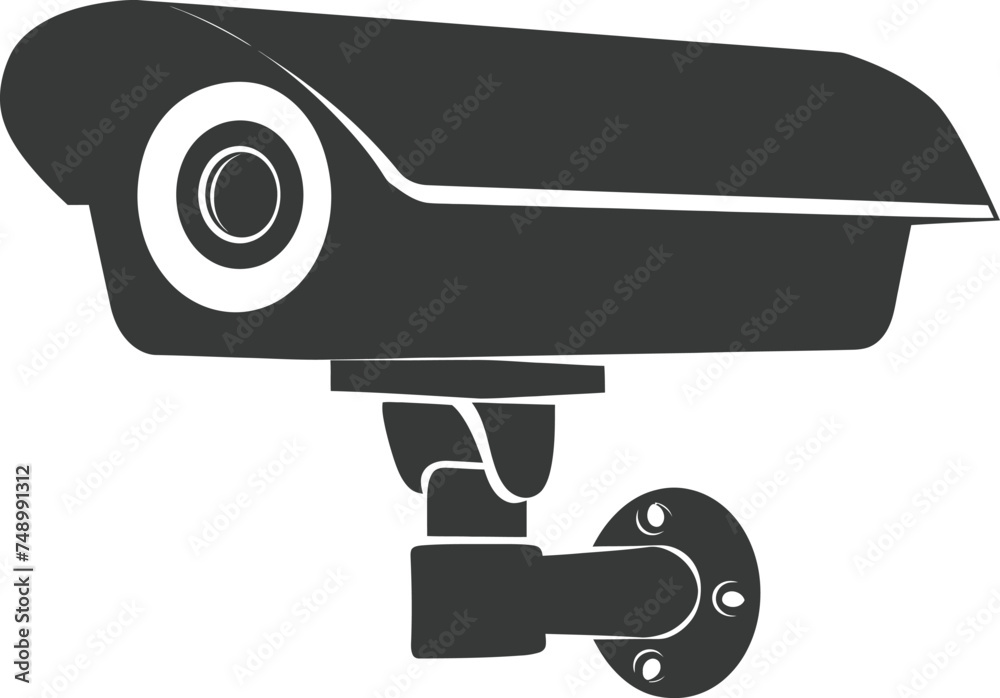 Silhouette cctv device black color only Silhouette cctv device black color only