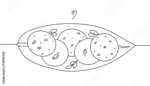 Idli. Bamboo leaf. Food. Meal