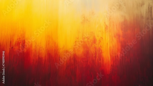 Abstract Yellow and Red Painting