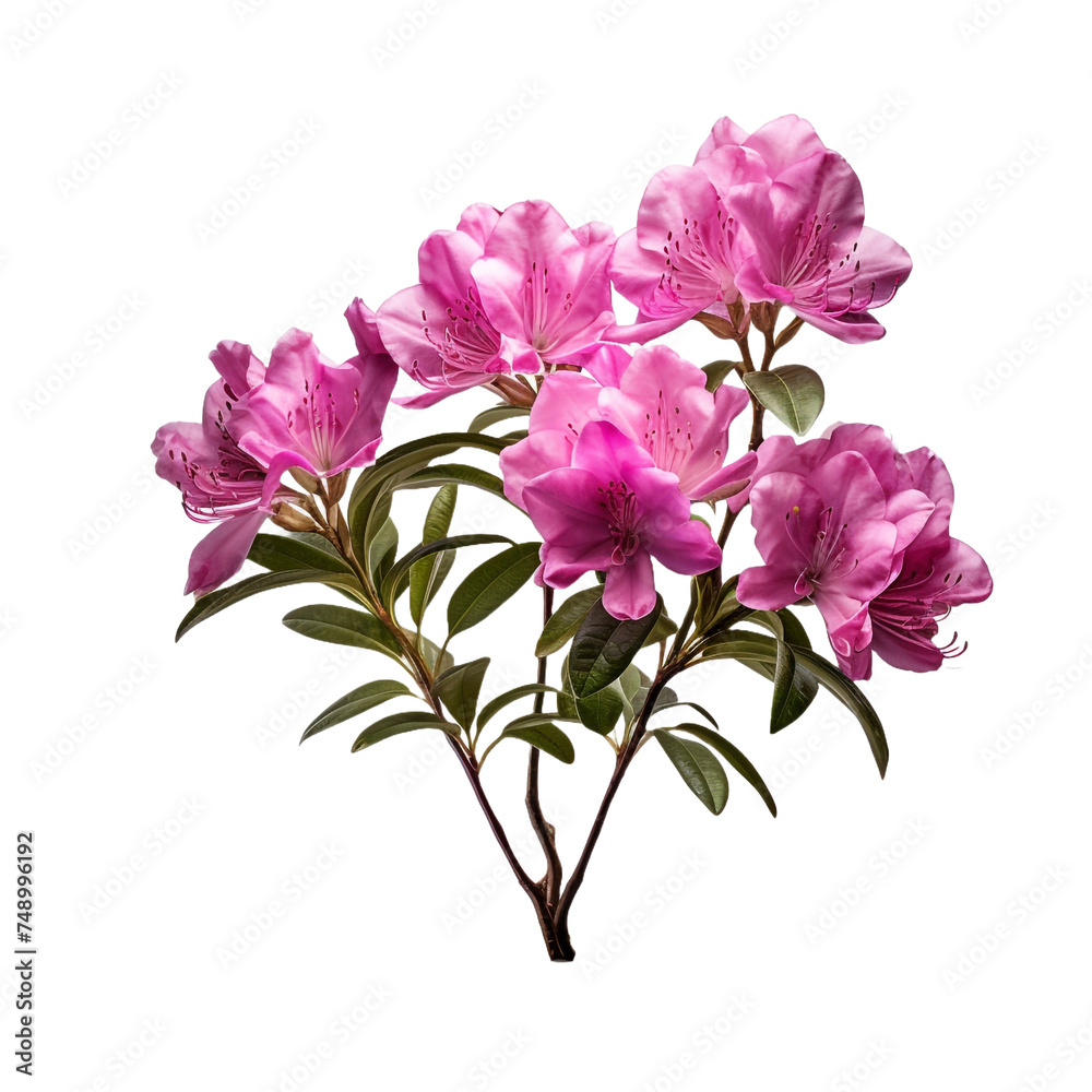 Rhododendron isolated on transparent background