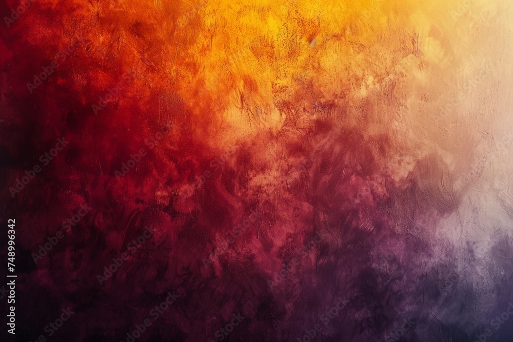 Abstract Painting Featuring Red, Yellow, and Blue