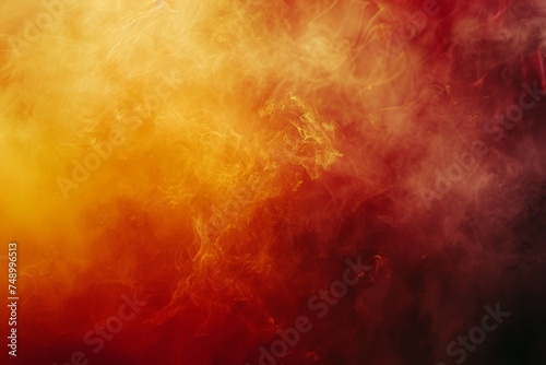 Red and Yellow Background With Smoke