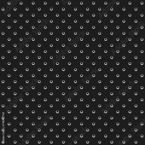 Dot seamless pattern vector illustration. Black white background with small polka dots. Abstract fine dotted texture of mesh, geometric repetitive grid for elegant classic polka points design