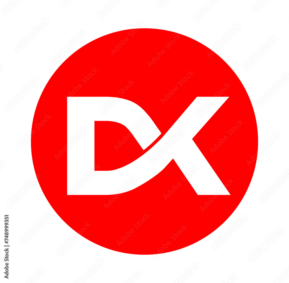 Obraz premium Red DK monogram