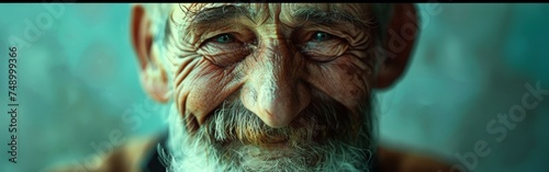 Elderly Man With Beard and Mustache © BrandwayArt
