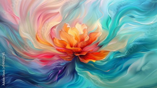 abstract paintings colourful abstract painting floral  background