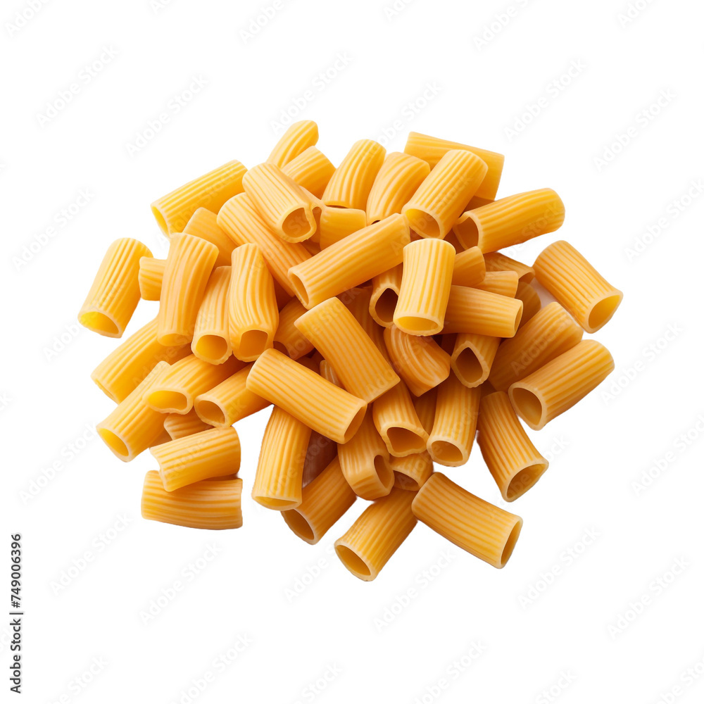Rigatoni isolated on transparent background Rigatoni isolated on transparent background