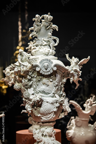 Versailles  France - Dec. 28 2022  Stunning decorative handcrafts in Versailles Palace