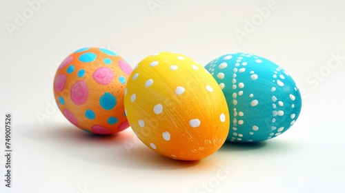 Easter eggs colored.