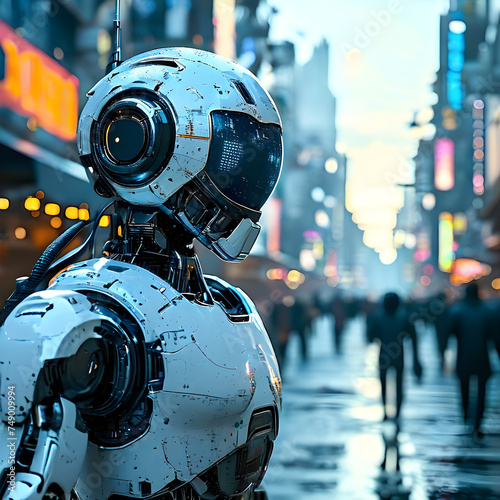 Imagine walking down the street in a bustling city on a planet in the far reaches of the Andromeda nebula, when suddenly you see a high-tech robot with artificial intelligence striding confidently bes