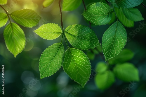 Background featuring a natural green color with selective focus