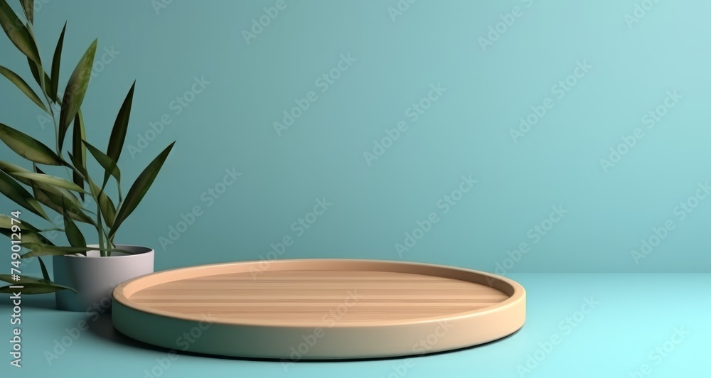 circular wooden plate for small plants circular wooden plate for small plants