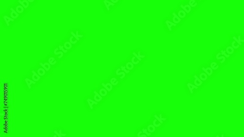 Blue Stage Curtain opening for theater or opera scene on green screen, white and black background. 3d animation photo