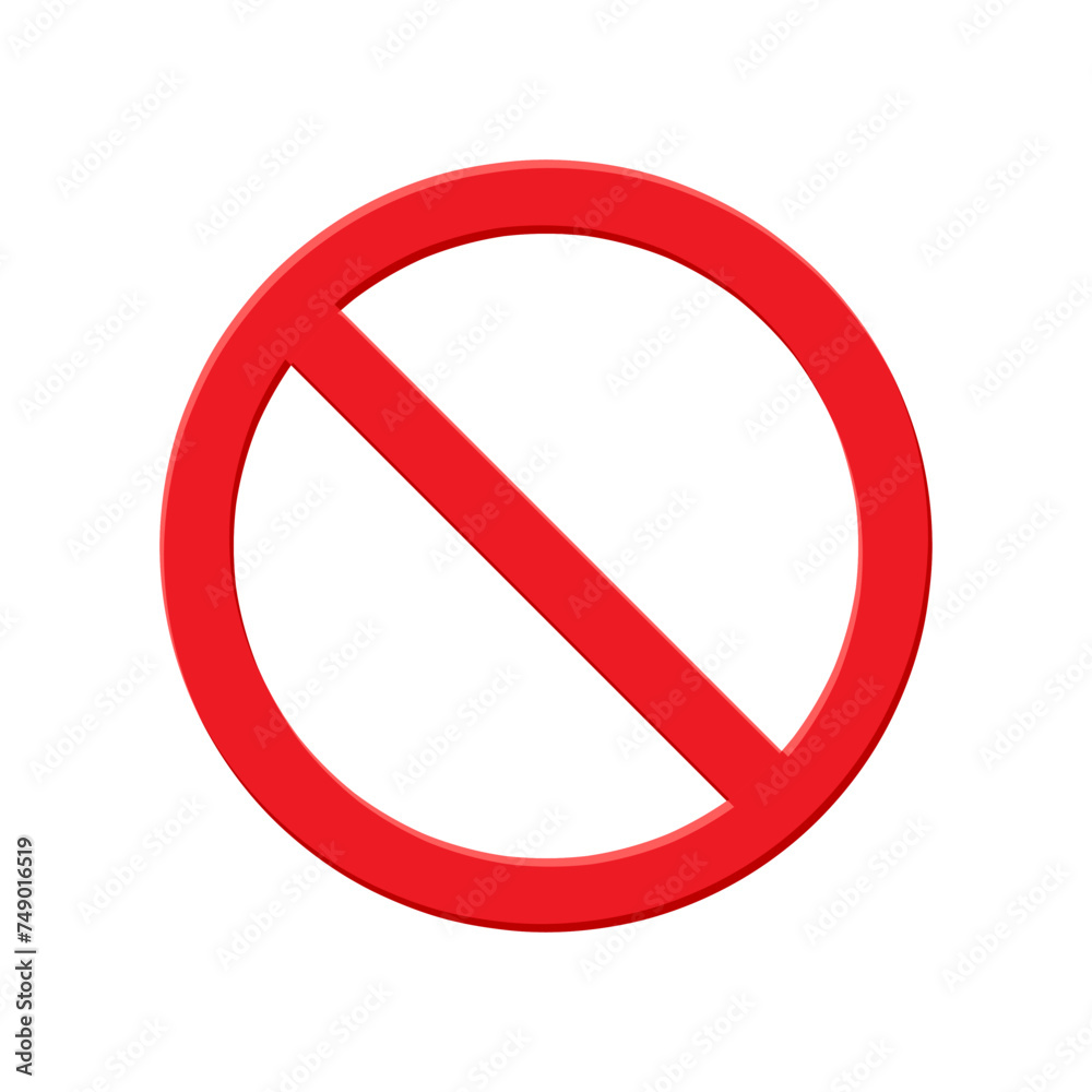 forbidden circle, prohibited red vector symbol forbidden circle, prohibited red vector symbol