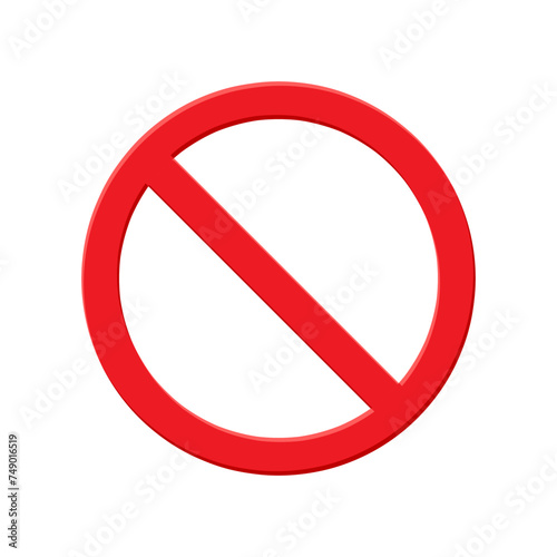 Free Download forbidden circle, prohibited red vector symbol - GFXLoad