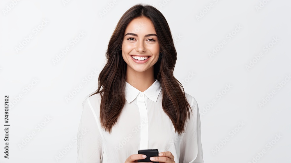 Nice woman, light background Nice woman, light background