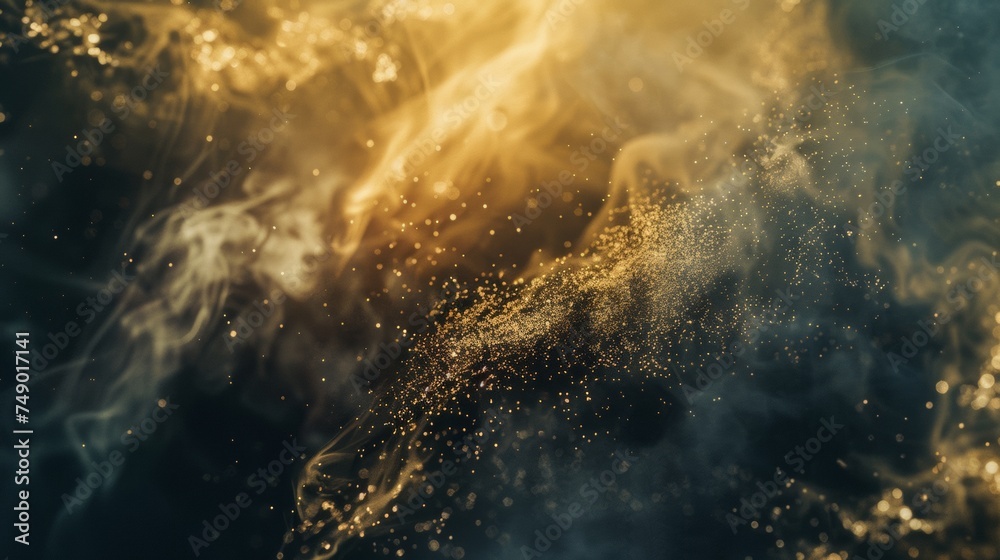 abstract background cinematic shot. Dust background, clouds particles