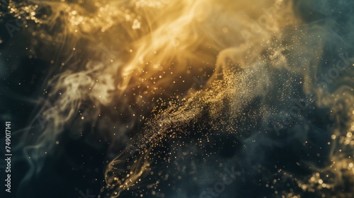 abstract background cinematic shot. Dust background, clouds particles