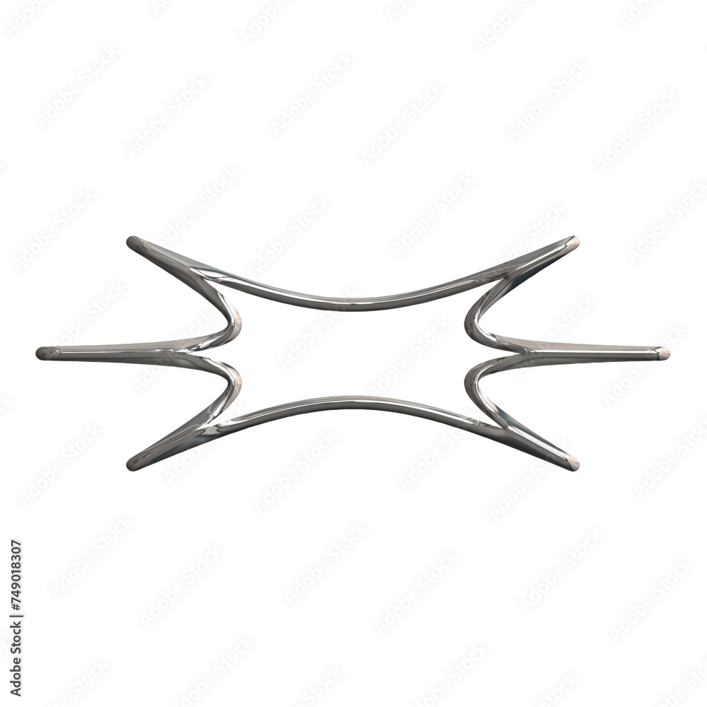 3d liquid chrome abstract shape element 3d liquid chrome abstract shape element