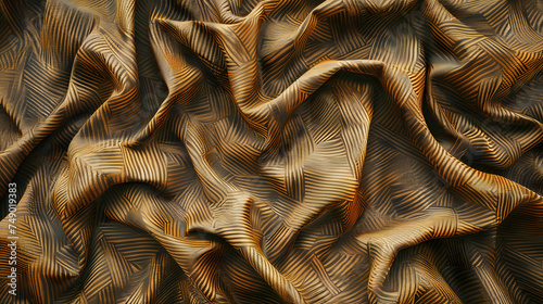 Close Up View of Wood Carving photo