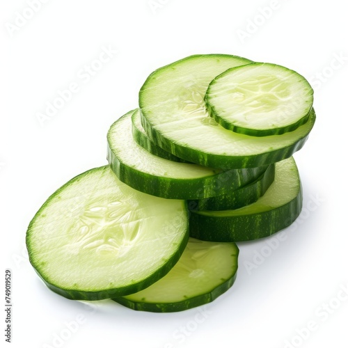 fresh sliced cucumber.