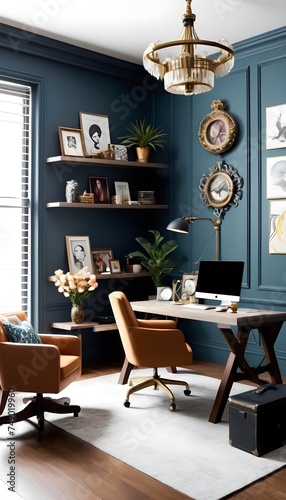 Inspiring office interior design Eclectic style Collab