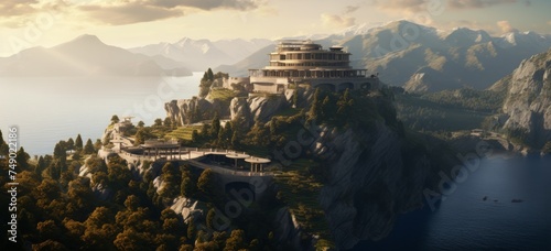 house located on the mountain