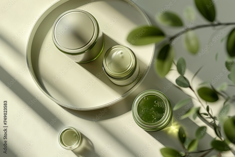 Facial complexion skin care cream. Skincare treatment products: make up lotion, skincare hyaluronic acid wrinkles gel, oil, pipette with occupational wellness serum and woman jar pot Facial complexion skin care cream. Skincare treatment products: make up lotion, skincare hyaluronic acid wrinkles gel, oil, pipette with occupational wellness serum and woman jar pot