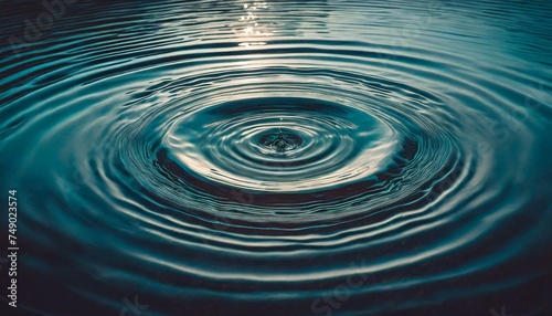 Obraz na płótnie concentric ripples in water w salonie