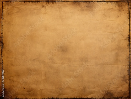 Brown blank paper with a bleak and dreary border
