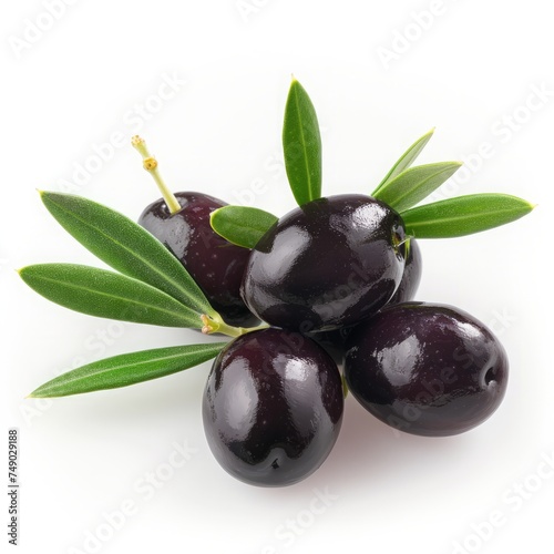 olives and olives on a white background.