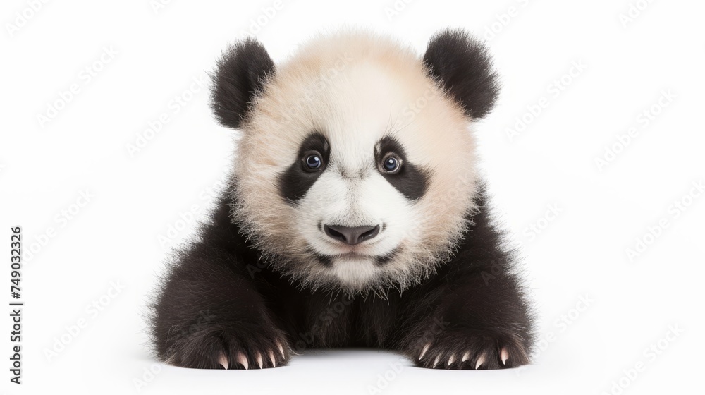 panda on a white background isolated.