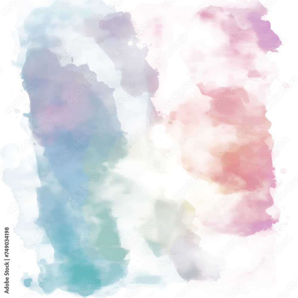 Pastel Watercolor Clipart Collection - Transparent Background