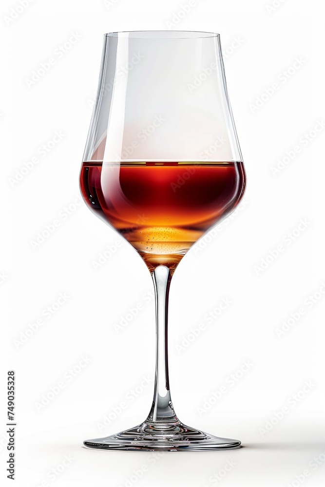 Glass of cognac, brandy, gin, wine isolated on white Background Glass of cognac, brandy, gin, wine isolated on white Background