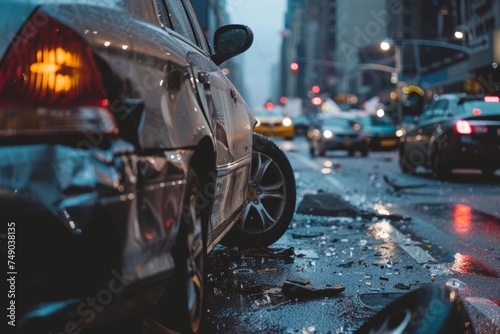 Vehicle collision in urban area © Oleksandr