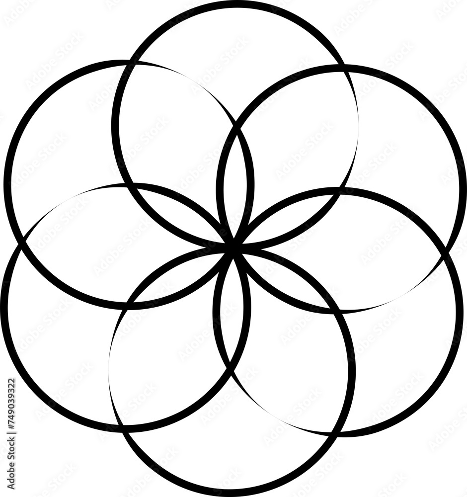 Overlapping circles and round. Graphic overlay design Overlapping circles and round. Graphic overlay design
